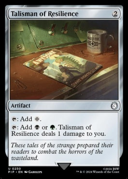 naokuroshop MTG [PIP][0250][茶][U][EN][反発のタリスマン/Talisman of Resilience]（foil） NM