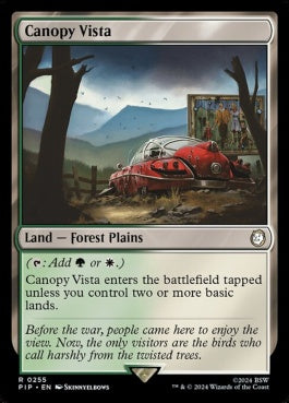 naokuroshop MTG [PIP][0255][土地][R][EN][梢の眺望/Canopy Vista]（foil） NM