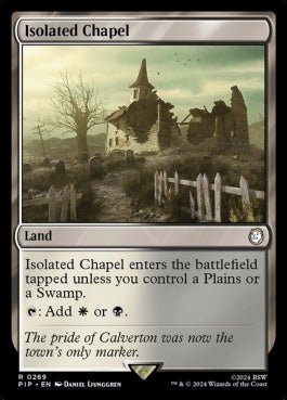 naokuroshop MTG [PIP][0269][土地][R][EN][孤立した礼拝堂/Isolated Chapel]（foil） NM