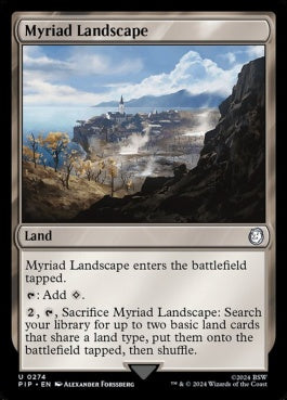 naokuroshop MTG [PIP][0274][土地][U][EN][無限地帯/Myriad Landscape]（foil） NM