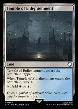 naokuroshop MTG [PIP][0304][土地][R][EN][啓蒙の神殿/Temple of Enlightenment]（foil） NM