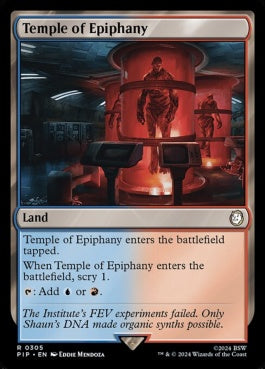 naokuroshop MTG [PIP][0305][土地][R][EN][天啓の神殿/Temple of Epiphany]（foil） NM