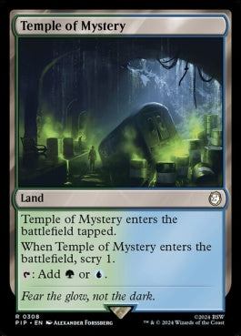 naokuroshop MTG [PIP][0308][土地][R][EN][神秘の神殿/Temple of Mystery] NM