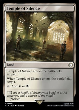 naokuroshop MTG [PIP][0310][土地][R][EN][静寂の神殿/Temple of Silence]（foil） NM