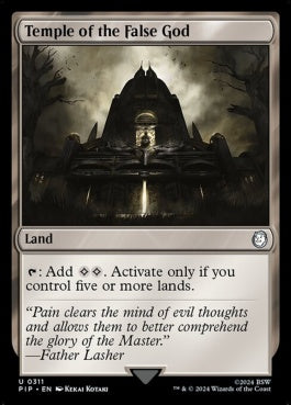 naokuroshop MTG [PIP][0311][土地][U][EN][邪神の寺院/Temple of the False God] NM