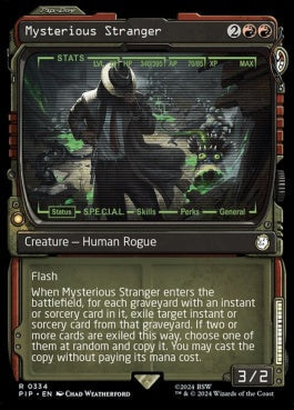 naokuroshop MTG [PIP][0334][赤][R][EN][ミステリアスストレンジャー/Mysterious Stranger]（foil） NM