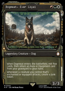 naokuroshop MTG [PIP][0340][多][M][EN][忠実な友、ドッグミート/Dogmeat, Ever Loyal]（foil） NM