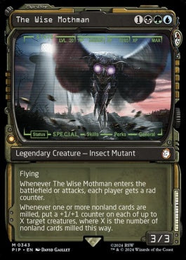 naokuroshop MTG [PIP][0343][多][M][EN][賢きモスマン/The Wise Mothman]（foil） NM