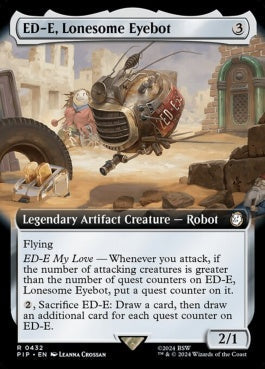 naokuroshop MTG [PIP][0432][茶][R][EN][孤独なアイボット、ED-E/ED-E, Lonesome Eyebot]（foil） NM