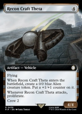 naokuroshop MTG [PIP][0436][茶][R][EN][シータ偵察機/Recon Craft Theta]（foil） NM