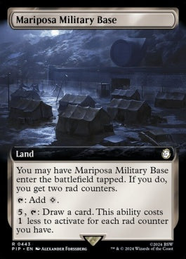 naokuroshop MTG [PIP][0443][土地][R][EN][マリポーサ軍事基地/Mariposa Military Base]（foil） NM