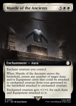 naokuroshop MTG [PIP][0452][白][R][EN][古き者のまとい身/Mantle of the Ancients]（foil） NM