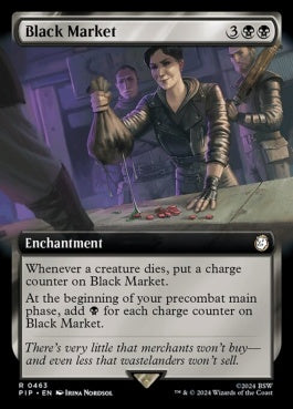 naokuroshop MTG [PIP][0463][黒][R][EN][闇市場/Black Market]（foil） NM