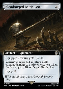 naokuroshop MTG [PIP][0481][茶][R][EN][血鍛冶の戦斧/Bloodforged Battle-Axe] NM