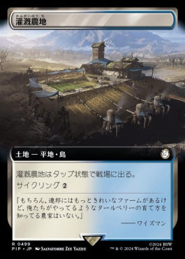 naokuroshop MTG [PIP][0499][土地][R][JP][灌漑農地/Irrigated Farmland]（foil） NM