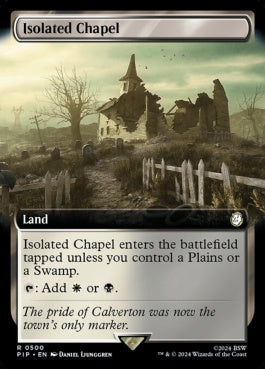 naokuroshop MTG [PIP][0500][土地][R][EN][孤立した礼拝堂/Isolated Chapel]（foil） NM