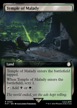 naokuroshop MTG [PIP][0520][土地][R][EN][疾病の神殿/Temple of Malady] NM