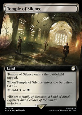 naokuroshop MTG [PIP][0524][土地][R][EN][静寂の神殿/Temple of Silence]（foil） NM