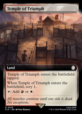 naokuroshop MTG [PIP][0525][土地][R][EN][凱旋の神殿/Temple of Triumph]（foil） NM