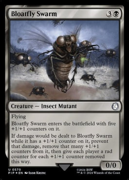 naokuroshop MTG [PIP][0570][黒][U][EN][ブロートフライの大群/Bloatfly Swarm] NM