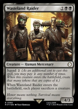 naokuroshop MTG [PIP][0580][黒][R][EN][ウェイストランド・レイダー/Wasteland Raider] NM