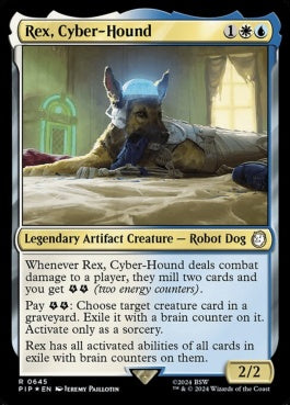 naokuroshop MTG [PIP][0645][多][R][EN][サイボーグ犬、レックス/Rex, Cyber-Hound] NM