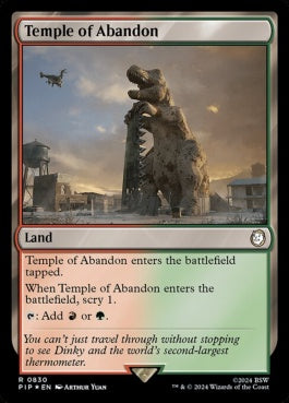 naokuroshop MTG [PIP][0830][土地][R][EN][奔放の神殿/Temple of Abandon] NM