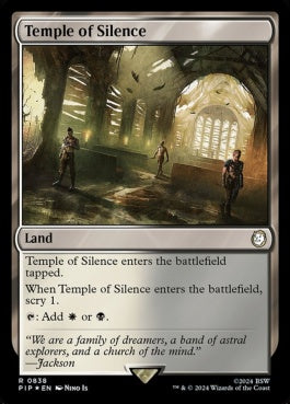 naokuroshop MTG [PIP][0838][土地][R][EN][静寂の神殿/Temple of Silence] NM