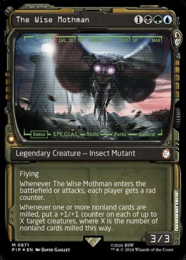 naokuroshop MTG [PIP][0871][多][M][EN][賢きモスマン/The Wise Mothman] NM