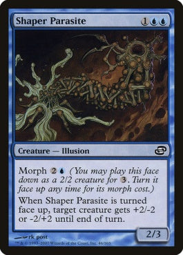 naokuroshop MTG [PLC][046][青][C][EN][模る寄生/Shaper Parasite] NM