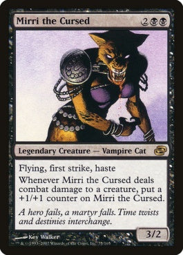 naokuroshop MTG [PLC][075][黒][R][EN][呪われたミリー/Mirri the Cursed] NM