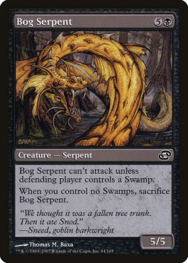 naokuroshop MTG [PLC][084][黒][C][EN][沼の大蛇/Bog Serpent] NM