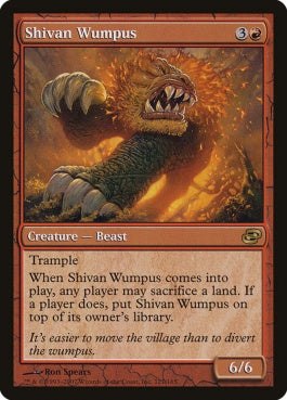 naokuroshop MTG [PLC][121][赤][R][EN][シヴ山のウンパス/Shivan Wumpus] NM