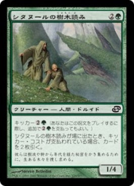 naokuroshop MTG [PLC][125][緑][C][JP][シタヌールの樹木読み/Citanul Woodreaders] NM