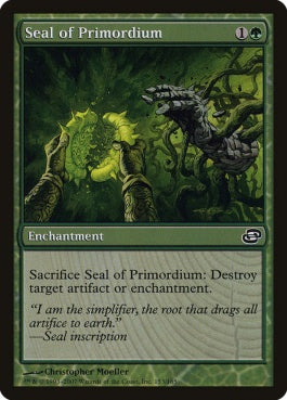 naokuroshop MTG [PLC][153][緑][C][EN][原基の印章/Seal of Primordium] NM