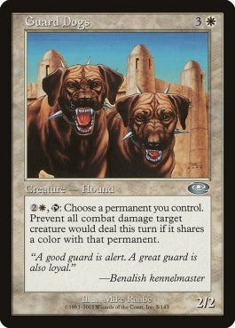 naokuroshop MTG [PLS][005][白][U][EN][護衛犬/Guard Dogs] NM