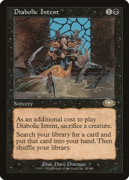 naokuroshop MTG [PLS][042][黒][R][EN][悪魔の意図/Diabolic Intent] NM