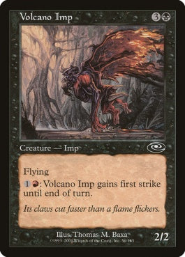 naokuroshop MTG [PLS][056][黒][C][JP][火山のインプ/Volcano Imp] NM