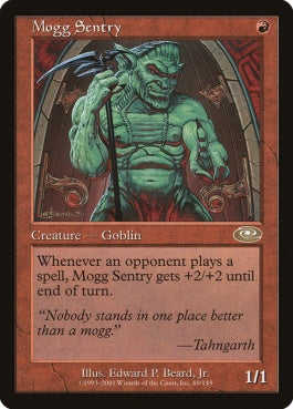 naokuroshop MTG [PLS][069][赤][R][JP][モグの歩哨/Mogg Sentry] NM