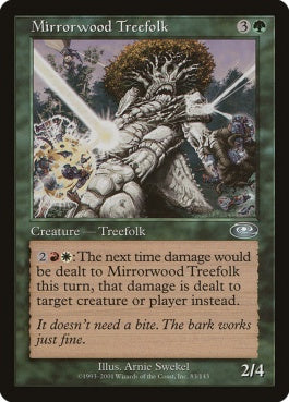 naokuroshop MTG [PLS][083][緑][U][EN][ミラーウッド・ツリーフォーク/Mirrorwood Treefolk] NM