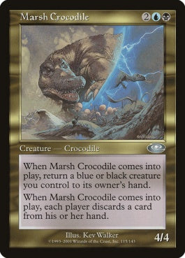 naokuroshop MTG [PLS][115][多][U][EN][湿地のクロコダイル/Marsh Crocodile] NM