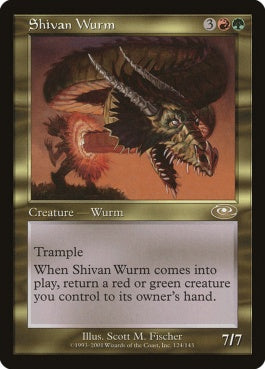 naokuroshop MTG [PLS][124][多][R][JP][シヴのワーム/Shivan Wurm]