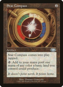 naokuroshop MTG [PLS][134][茶][U][JP][星のコンパス/Star Compass] NM