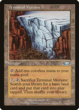 naokuroshop MTG [PLS][142][土地][U][JP][堆石堤/Terminal Moraine] NM