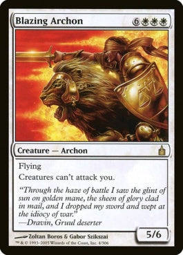 naokuroshop MTG [RAV][004][白][R][EN][魅力的な執政官/Blazing Archon] NM