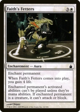 naokuroshop MTG [RAV][016][白][C][EN][信仰の足枷/Faith's Fetters] NM