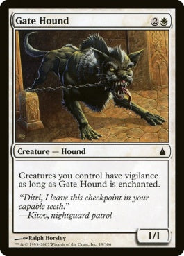 naokuroshop MTG [RAV][019][白][C][EN][門番の猟犬/Gate Hound] NM