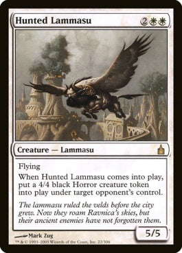 naokuroshop MTG [RAV][022][白][R][EN][狩り立てられたラマスー/Hunted Lammasu] NM