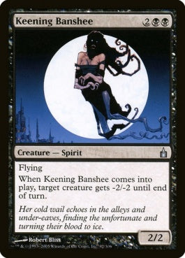 naokuroshop MTG [RAV][092][黒][U][EN][叫び回るバンシー/Keening Banshee] NM