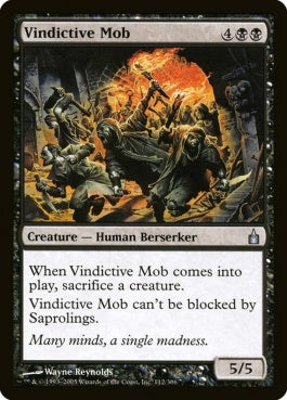 naokuroshop MTG [RAV][112][黒][U][EN][執念深い群衆/Vindictive Mob] NM